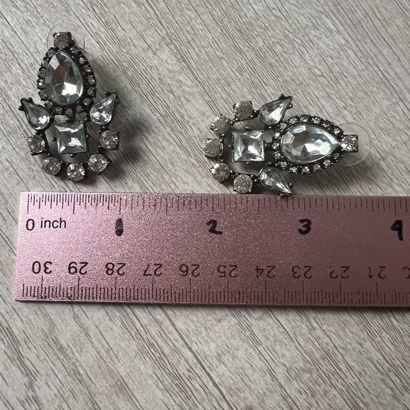 Bauble Bar Statement Earrings, Diamond Earrings - Picture 3 of 4